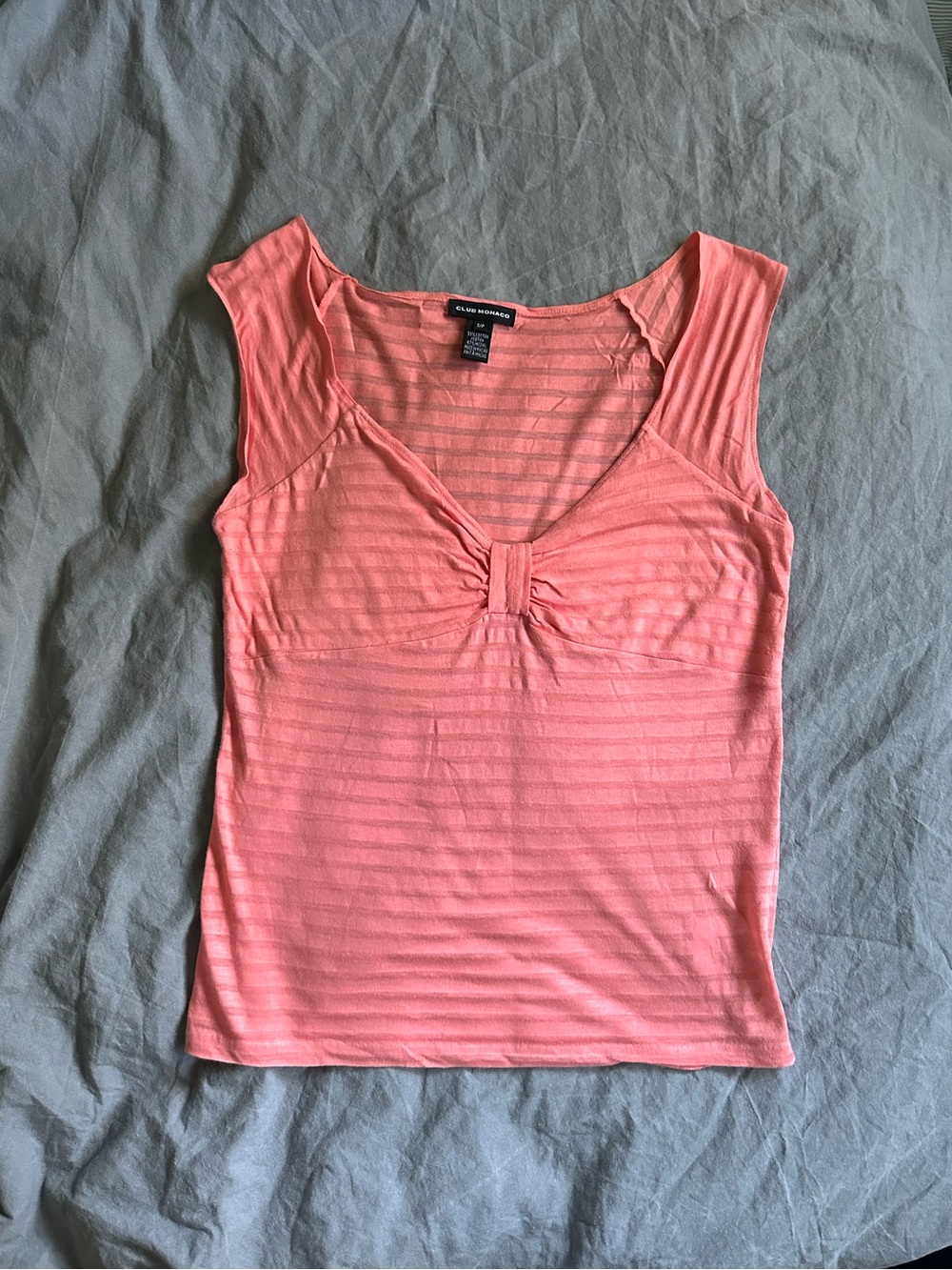 Vintage Y2K era Club Monaco coral camisole tank top